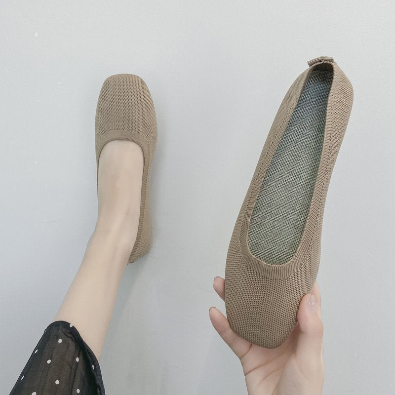Women's Breathable Ballet Flats Made of Flexible Material Lune London