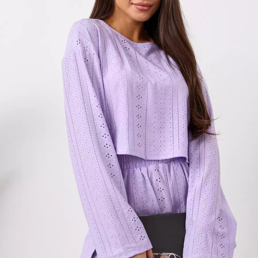 Leisure set for women with a lightweight top and an elastic skirt Lune London