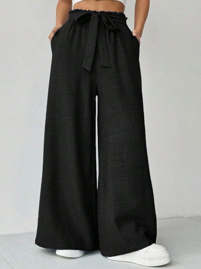 Ladies Wide Pants with Adjustable Waist Lune London