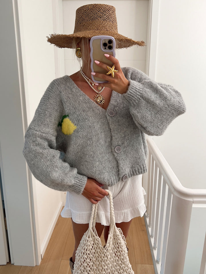 Ladies Chunky Knit Vest with Joyful Chic Pattern and Style