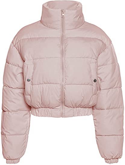 Quilted jacket for women with high collar and shorter cut Lune London