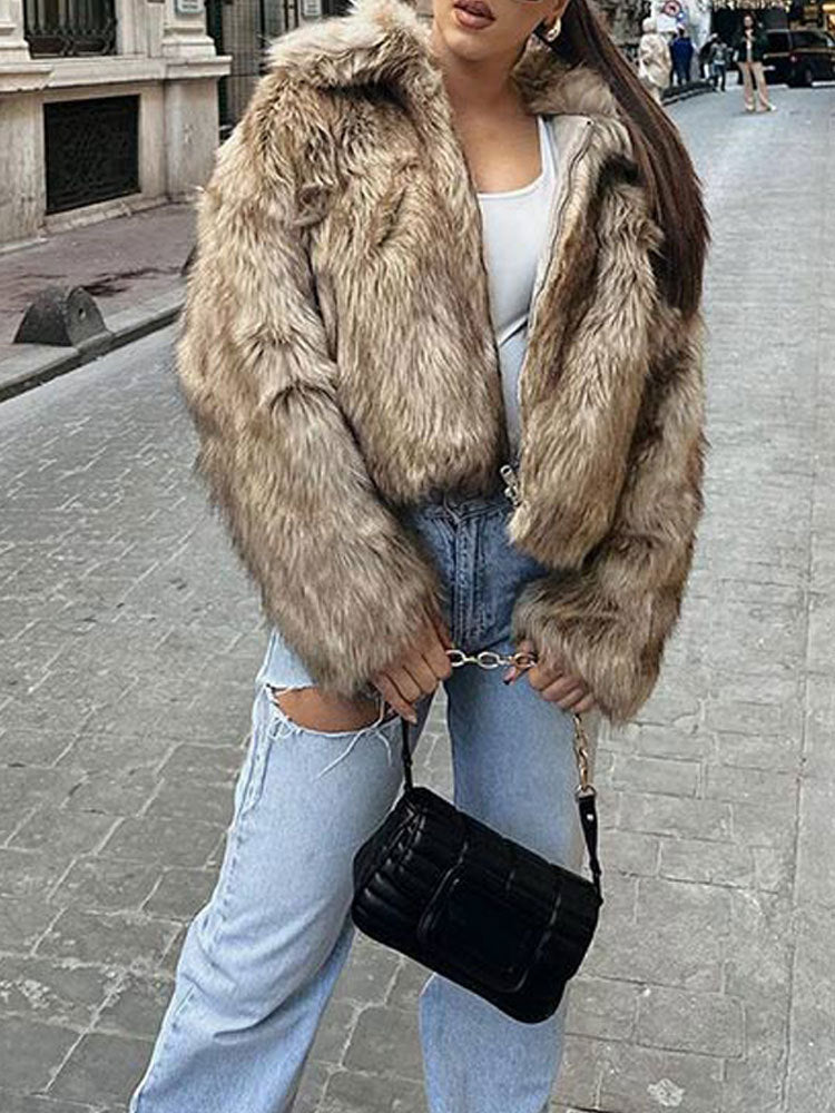 Ladies teddy coat with trendy cut Lune London