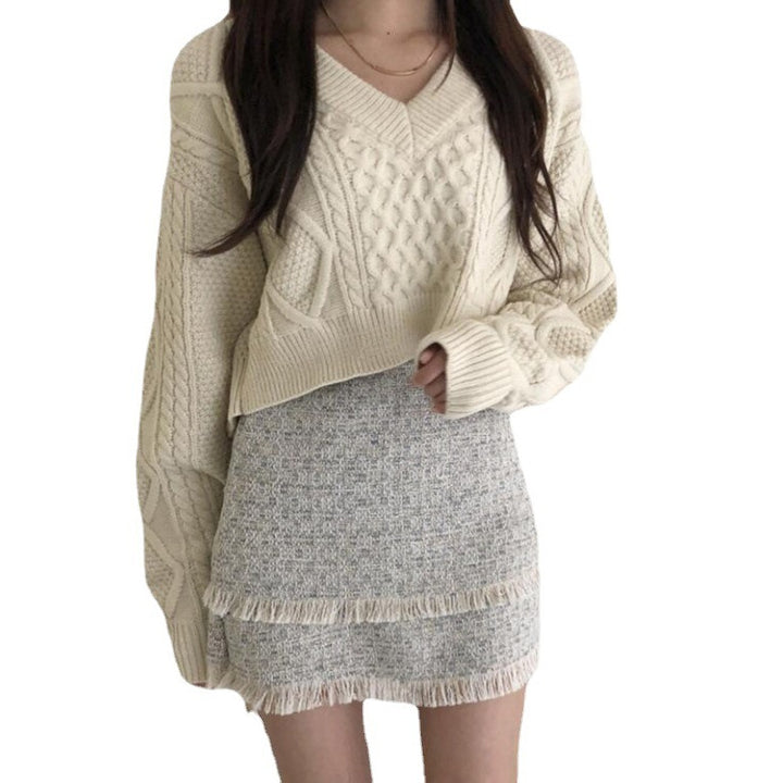 Cardigan en tricot à la mode pour femmes avec une ceinture à nouer polyvalente et un design créatif Chic & Stil