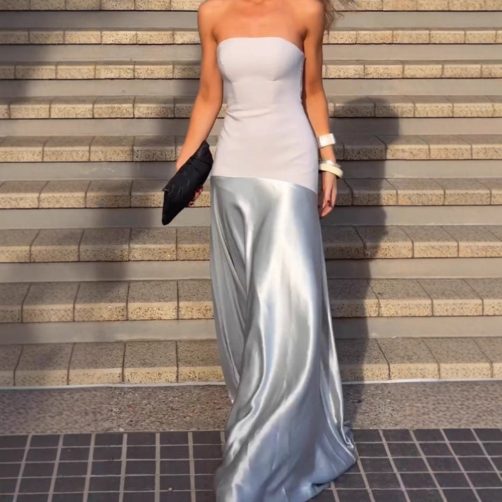 Women's evening dress with elegant fit and shimmering skirt Lune London