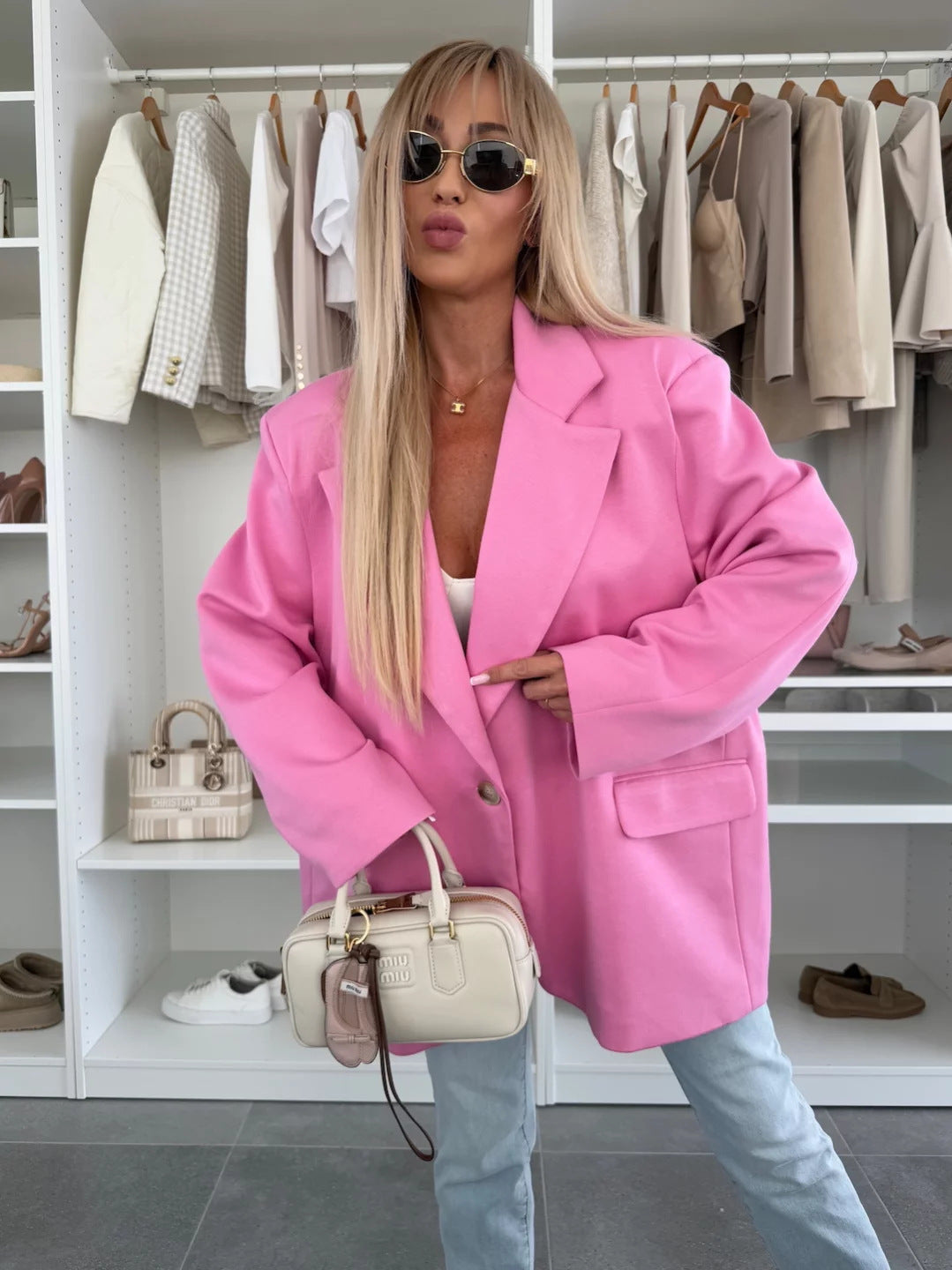 Oversized women's jacket with a chic cut and practical pockets Lune London
