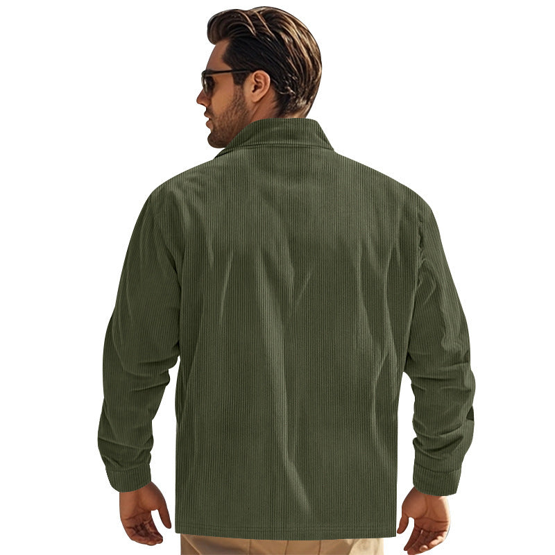 Corduroy jacket for men with practical chest pockets and structured design Lune London