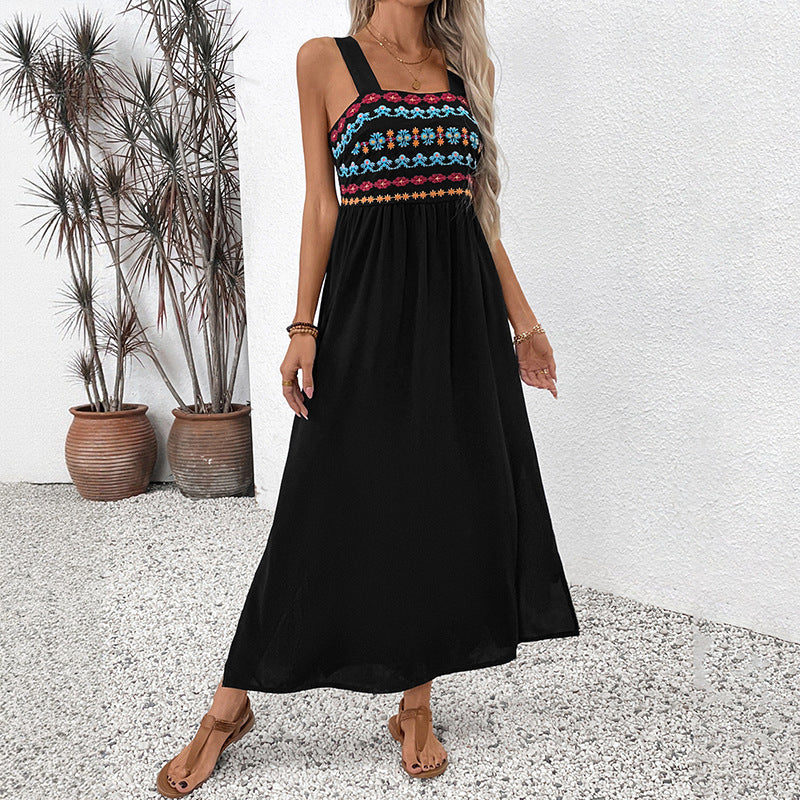 Women Embroidered Maxi Dress Lune London