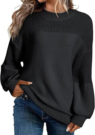 Fashion knit sweater for women with drop shoulders and casual fit Lune London