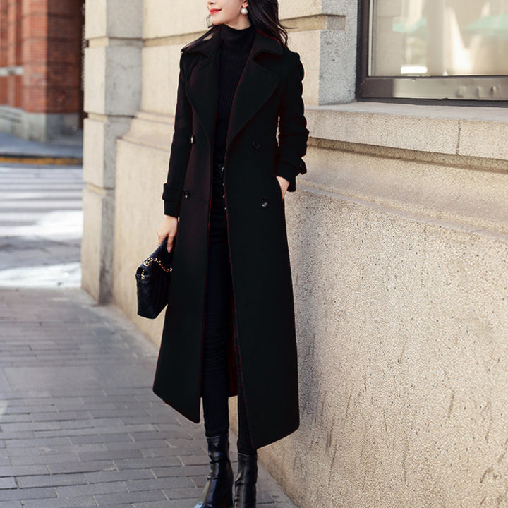 Elegant trench coat for women with double-breasted and loose fit Lune London