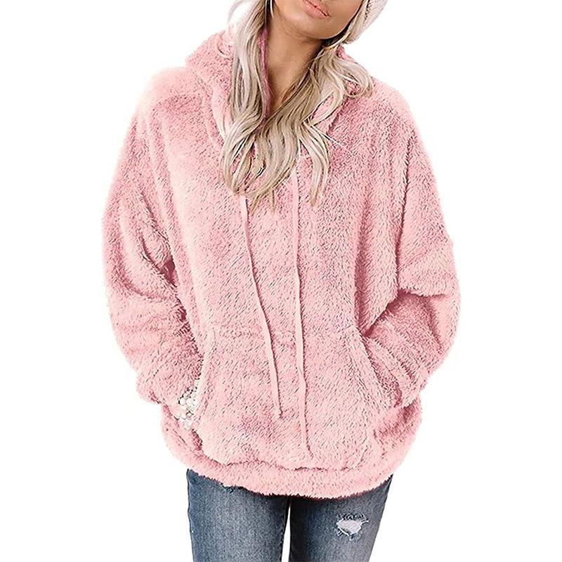 Women's Plush Fleece Pullover Hoodie Lune London