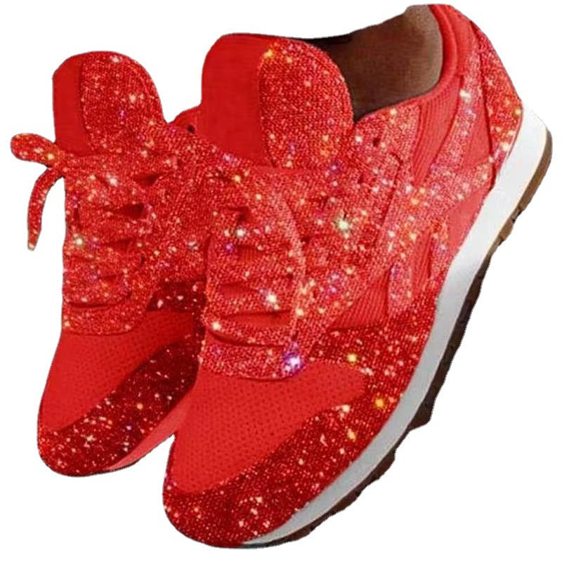 Ladies Fashion Sneakers Sparkling with Innovative Design and Non-Slip Sole Lune London