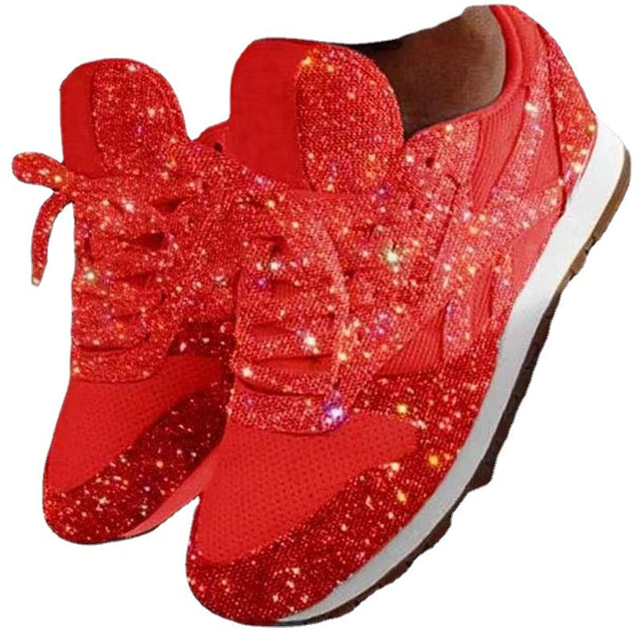 Ladies Fashion Sneakers Sparkling with Innovative Design and Non-Slip Sole Lune London