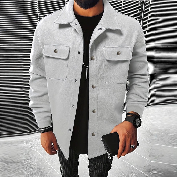 Fashionable overshirt jacket for men with practical pockets and modern button design Lune London
