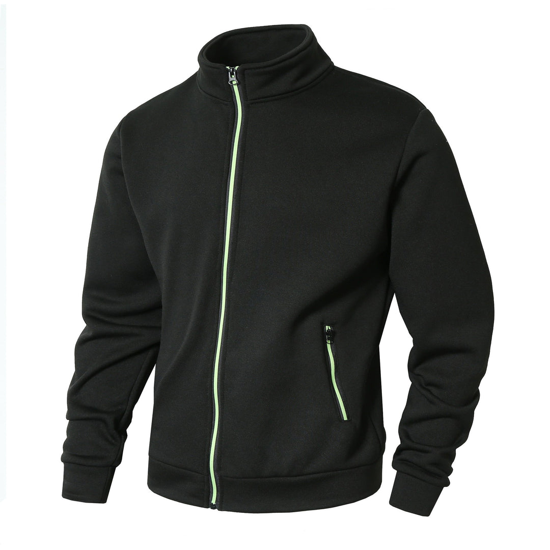 Fleece jacket for men with high collar and zipper Lune London
