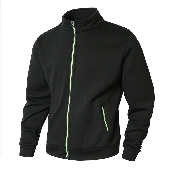 Fleece jacket for men with high collar and zipper Lune London