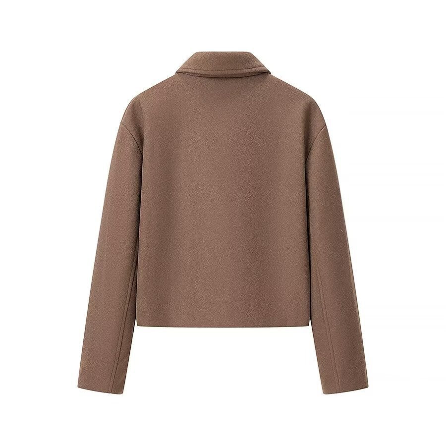 Veste courte pour femmes au style urbain avec deux poches zippées Chic & Stil