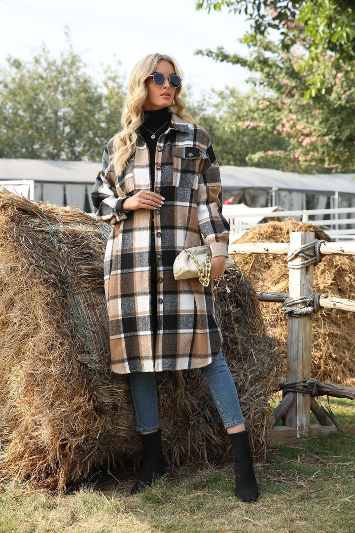 Checkered overshirt jacket for women Lune London