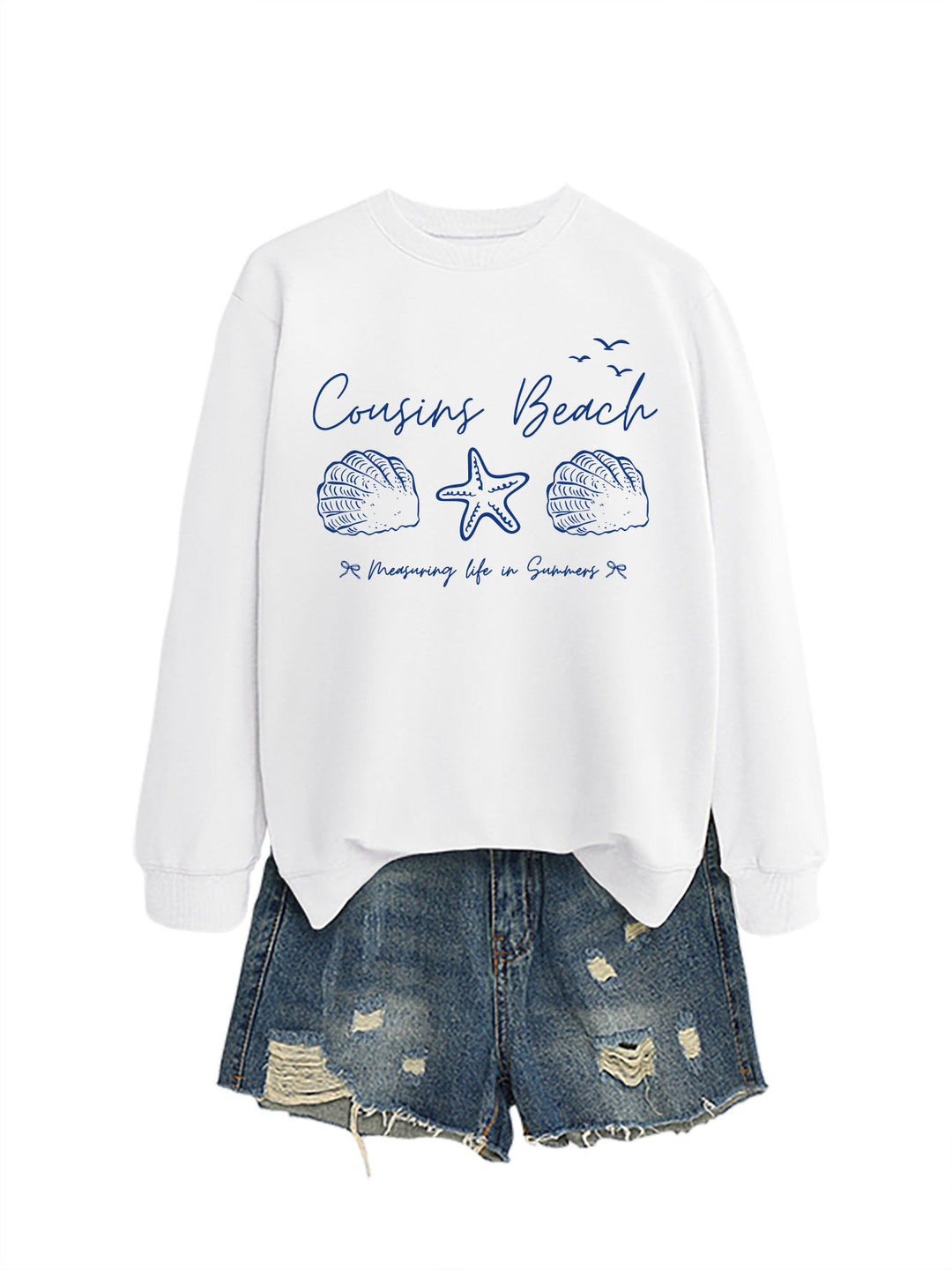 Sweat-shirt femme avec motif maritime et coupe confortable Chic & Stil