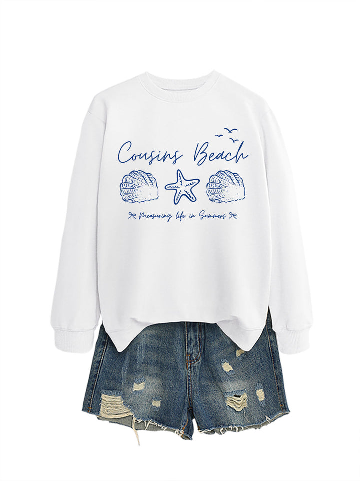 Sweat-shirt femme avec motif maritime et coupe confortable Chic & Stil