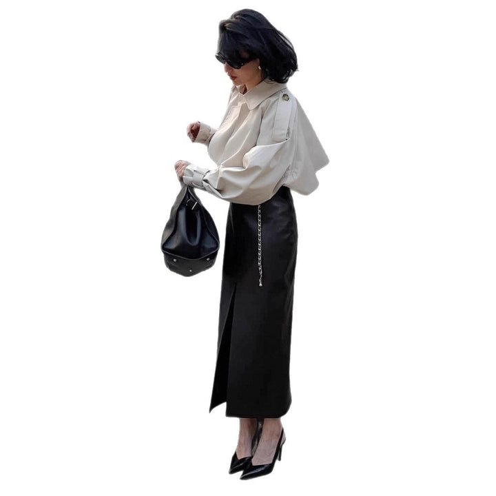 Trendy blazer jacket for women with an innovative cut and wide sleeves Lune London