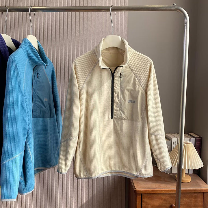 Pull en polaire fonctionnelle pour femmes avec zip court à l'avant Chic & Stil