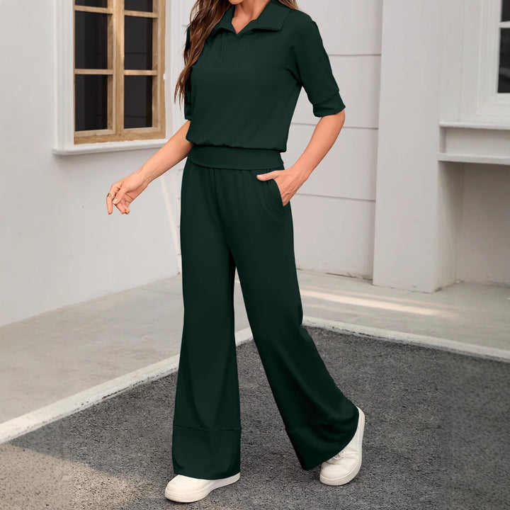 Ensemble de loisirs pour femmes en deux pièces avec coupe décontractée et détails à la mode Chic & Stil