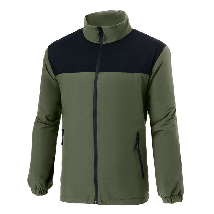 Transitional jacket for men with a high collar and thermal insulation properties Lune London