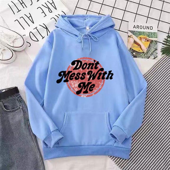 Women's hoodie with creative statement design Chic & Stil