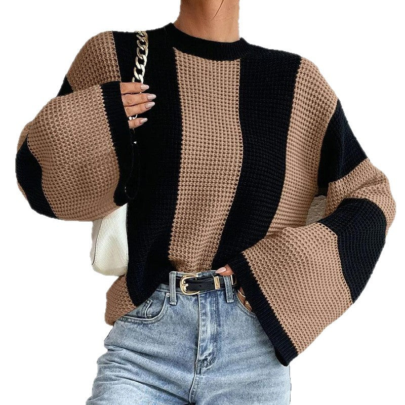 Pull tricoté pour femmes avec coupe oversized et design respirant Chic & Stil