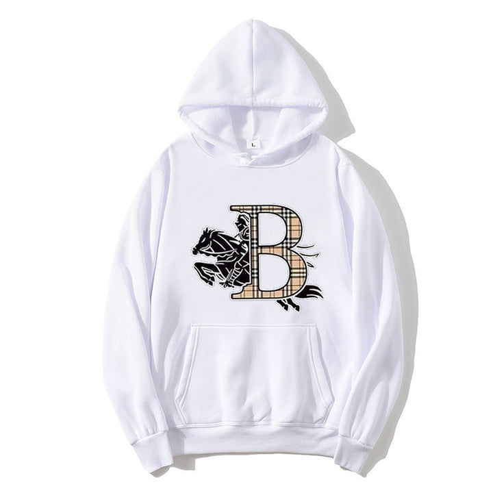 Women's hoodie with a stylish horse motif and luxurious font Chic & Stil