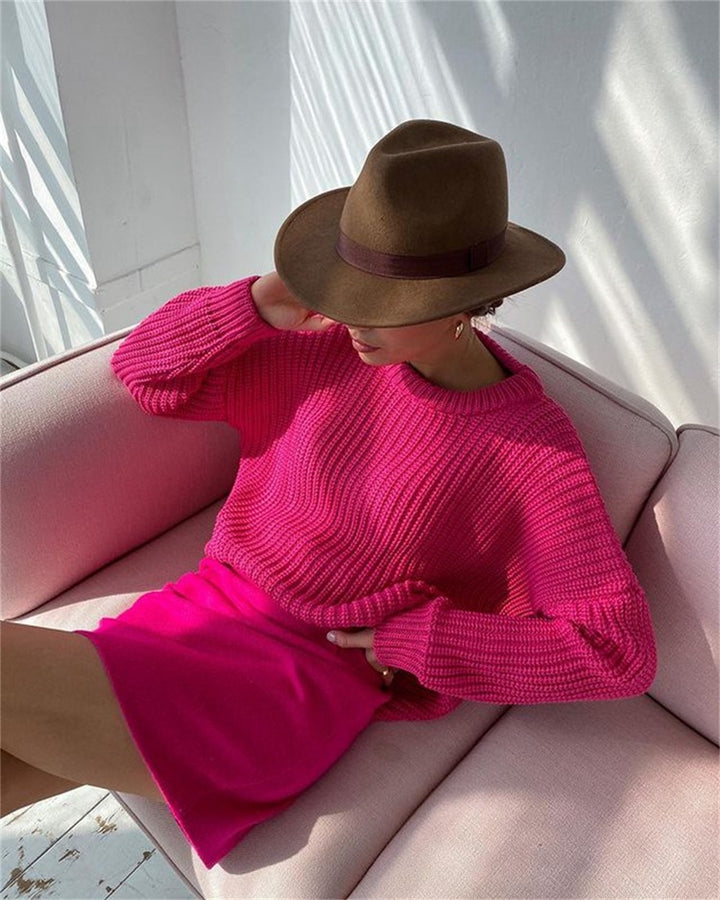 Ladies Lightweight Knitted Top Lune London