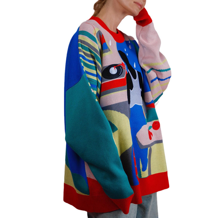 creative sweater for women with unique artistic design Lune London