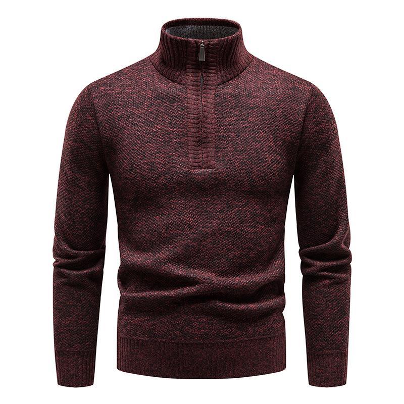 Men's sweater with half-zip and structured design Lune London