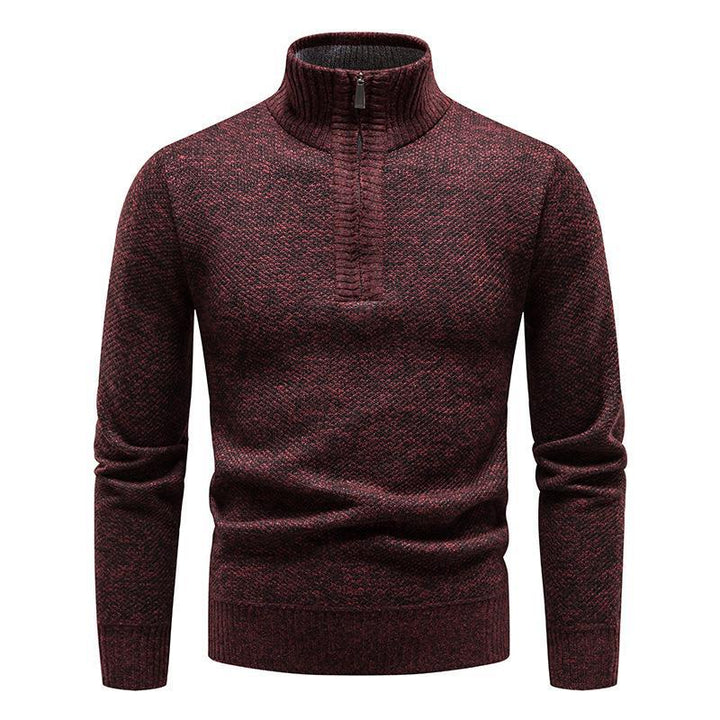 Men's sweater with half-zip and structured design Lune London