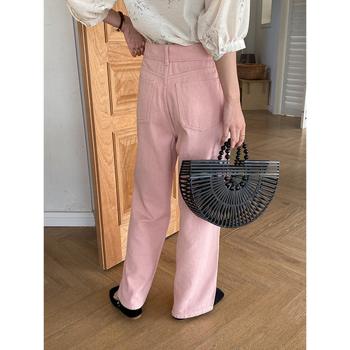 Women's Casual High-Waist Jeans with Wide Leg Chic & Stil