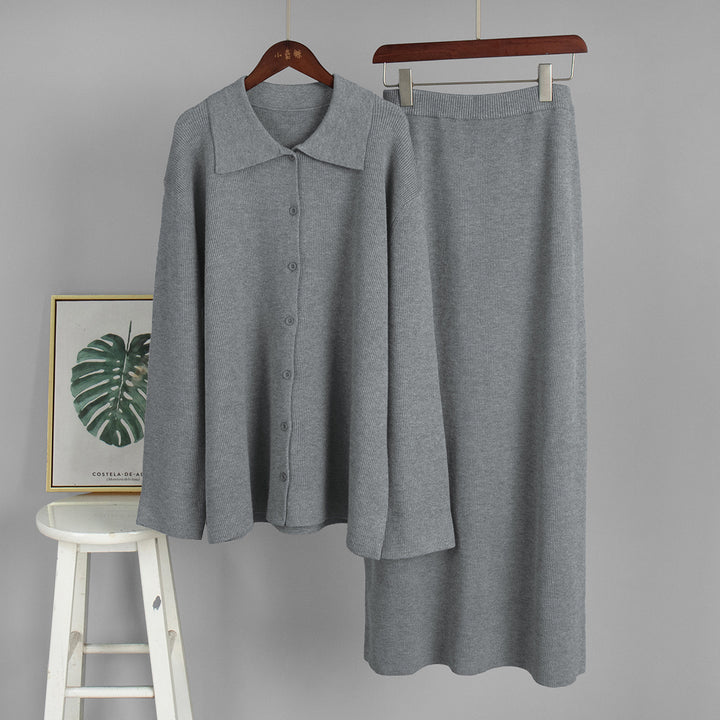 Ladies Long Knit Coat Lune London