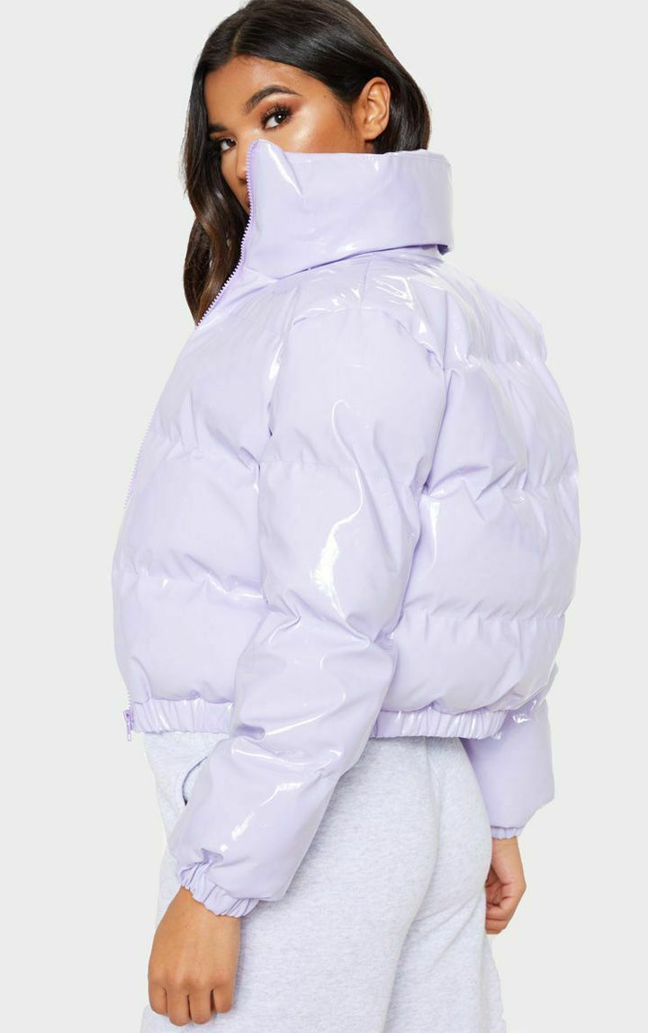 Ladies Short Shiny Puffer Lune London