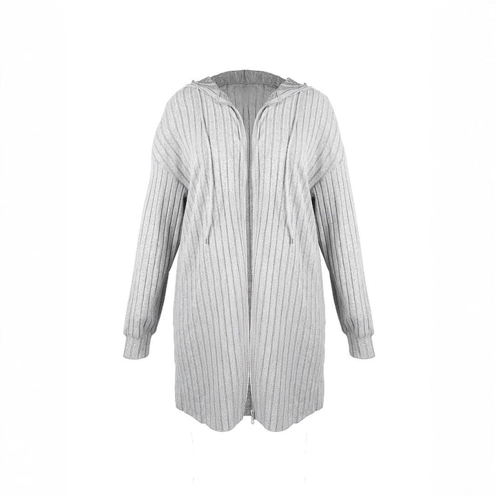 Women's casual long cardigan with textured design Lune London