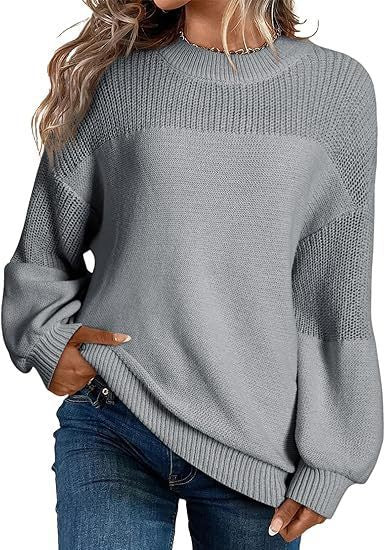 Fashion knit sweater for women with drop shoulders and casual fit Lune London