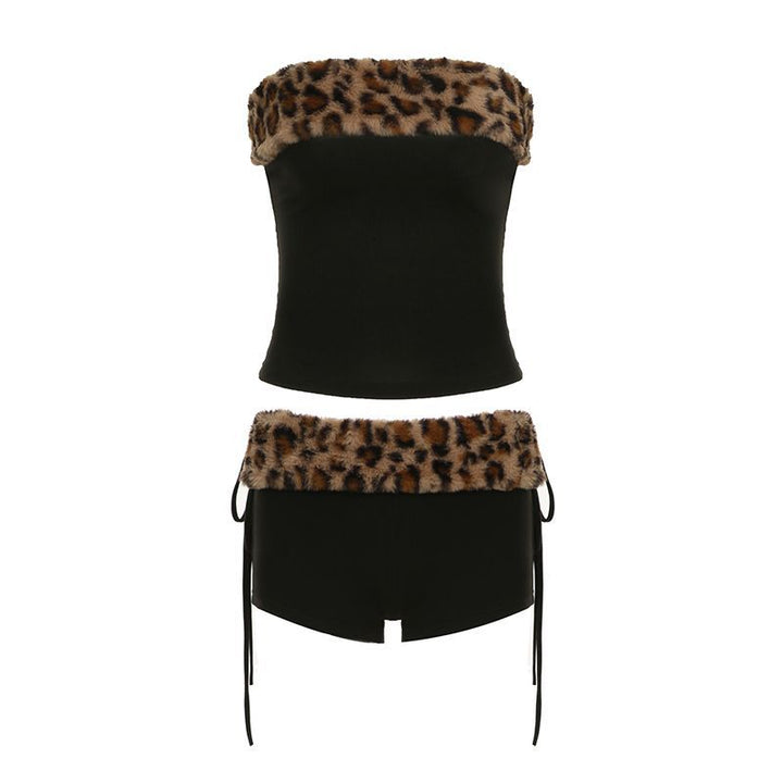 Ladies Top hat with faux fur collar Lune London