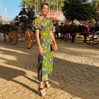 Summer dress for women with a colorful embroidered design and a relaxed fit Lune London