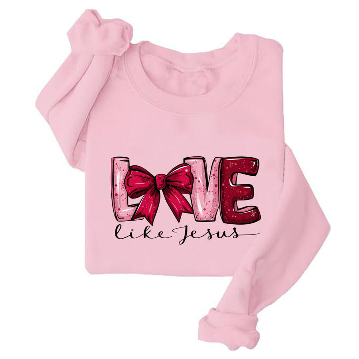 Sweat-shirt pour femmes avec un design de cœur créatif et un imprimé ludique Chic & Stil