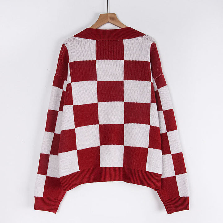 Gilet pour femme dans un motif à carreaux moderne Chic & Stil