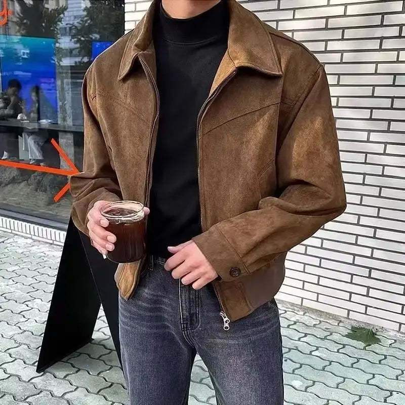 Casual overshirt jacket for men with sturdy zipper and practical pockets Lune London