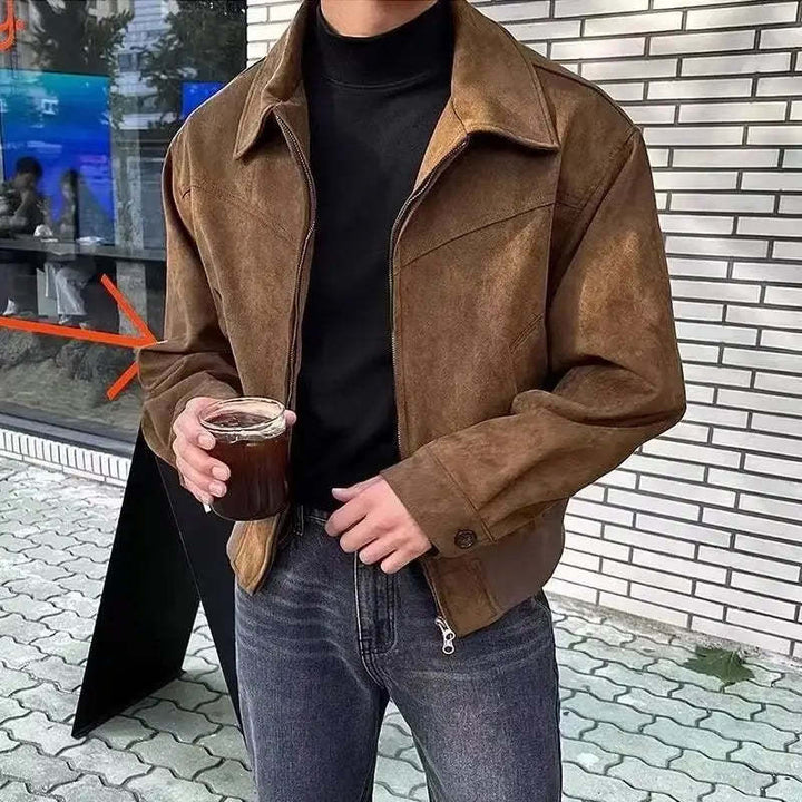 Casual overshirt jacket for men with sturdy zipper and practical pockets Lune London