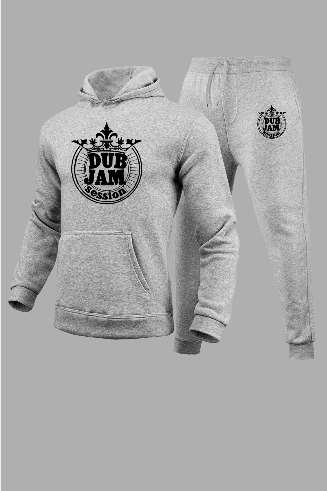 Men's hoodie and jogging pants set with elegant graphic print Lune London