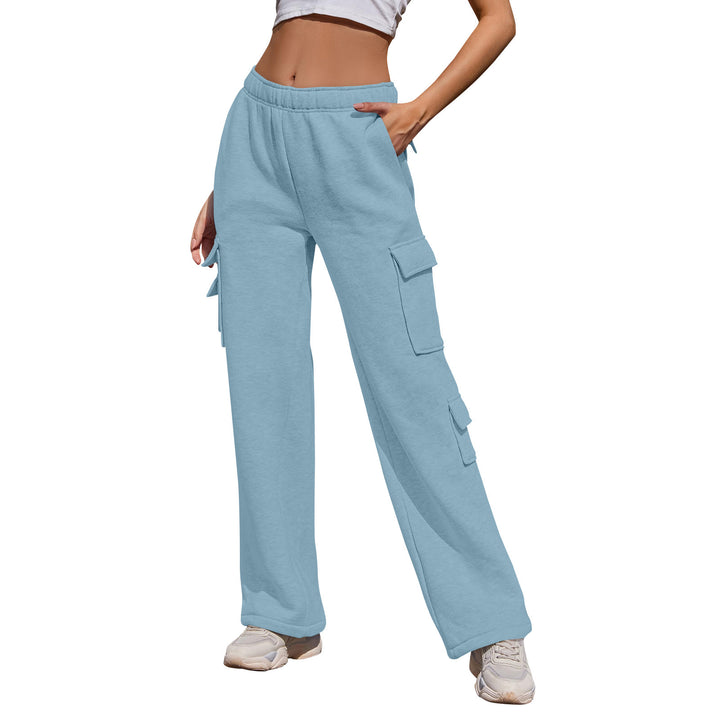 Wide cargo pants for women with practical pockets Lune London