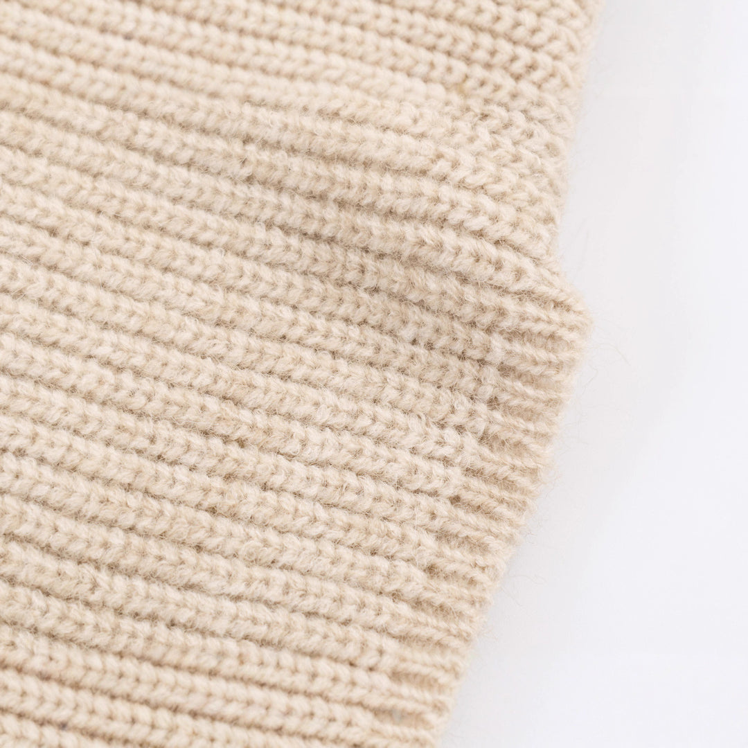 Pull en tricot pour femmes avec un mélange de laine fin et une élégante finition en fourrure Lune London