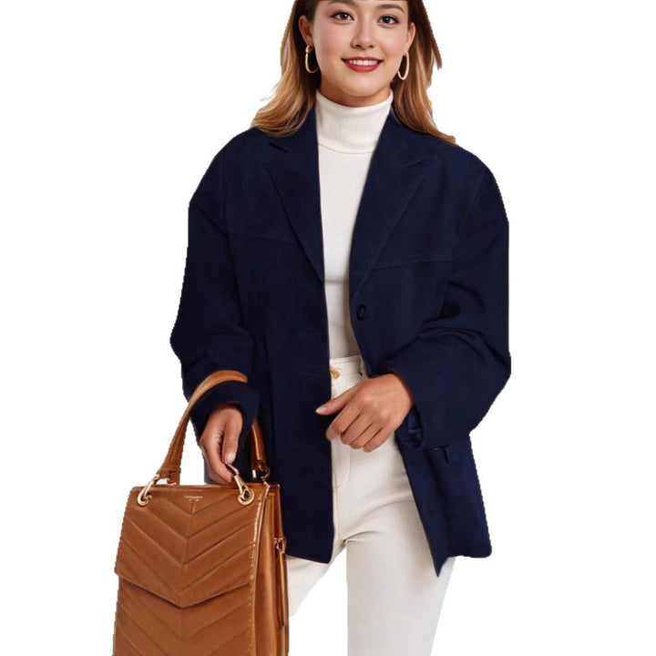 Lune London Elegant suede jacket for women