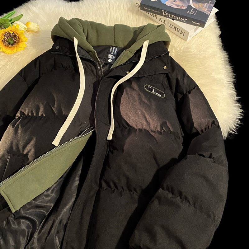 Ladies stylish quilted jacket with integrated hoodie Lune London